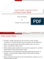 Lectures 2 and 3 - The Solow Growth Model PDF