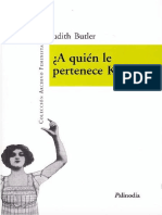 Judith Butler - A quién le pertenece Kafka y otros ensayos