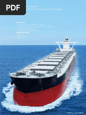 キム② COMPASS 4294-Portable XRF Sulfur in Oil Analyzer | PDF