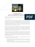 Energy Reform Specific Proposals For Improvement