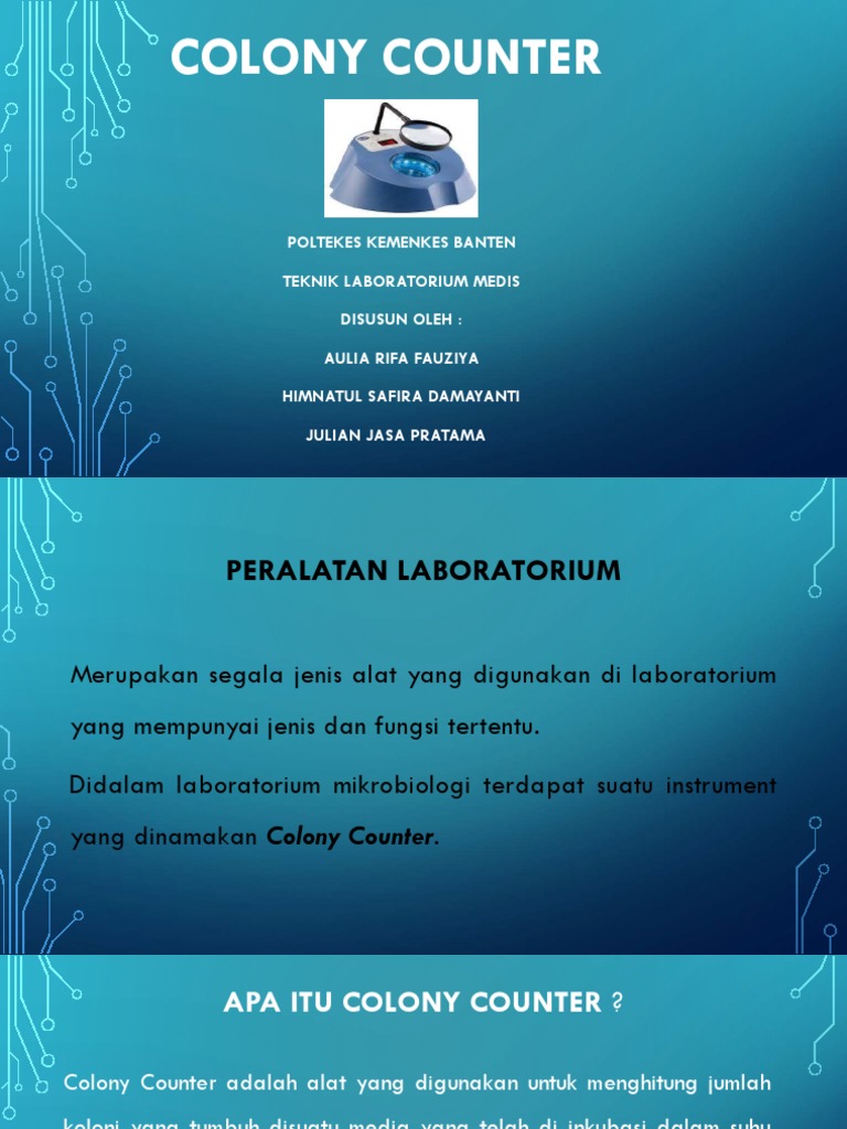 Fungsi dan Cara Penggunaan Colony Counter | PDF