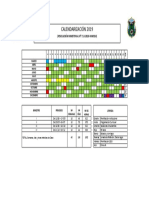 Calendarización 2019 Jarv