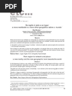 Da região à rede e ao lugar