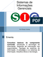 Sistemas Informações Gerenciais Inicial