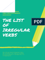 The List OF Irregular Verbs PDF