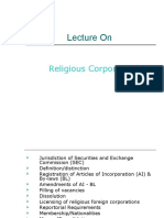 Lecture On Registration of Religious