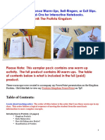 Read Me Protista Kingdom Sample