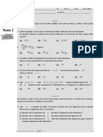 Teste 1 - Cálculo Combinatório. Probabilidades