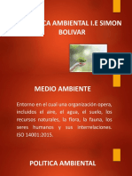 POLITICA AMBIENTAL Simon Bolivar