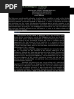 An Analysis in Article XIV of Philippines Constitution