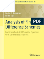 (Springer Series in Computational Mathematics) Bosko S. Jovanovic, Endre Süli - Analysis of Finite Difference Schemes. For Linear PDEs With Generalized Solutions-Springer (2014)