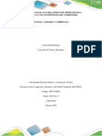 Tarea 2 - Realizar Análisis Crítico de Problemática Asociada Al Uso Inapropiado Del Territorio