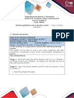 Activities Guide and Evaluation Rubric - Writing Production PDF