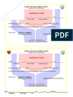 Admission Form.