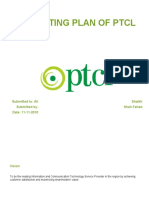 Marketing Plan of PTCL: Submitted To: Ali Shaikh Submitted By: Shah Fahad Date: 11-11-2010
