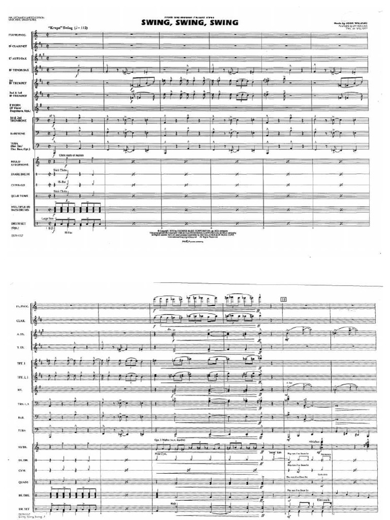 Edoc Pub Swing Swing Swing John Williams Arr Jay Bocook PDF PDF