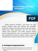 Pembagian Kerja Dan Struktur Organisasi