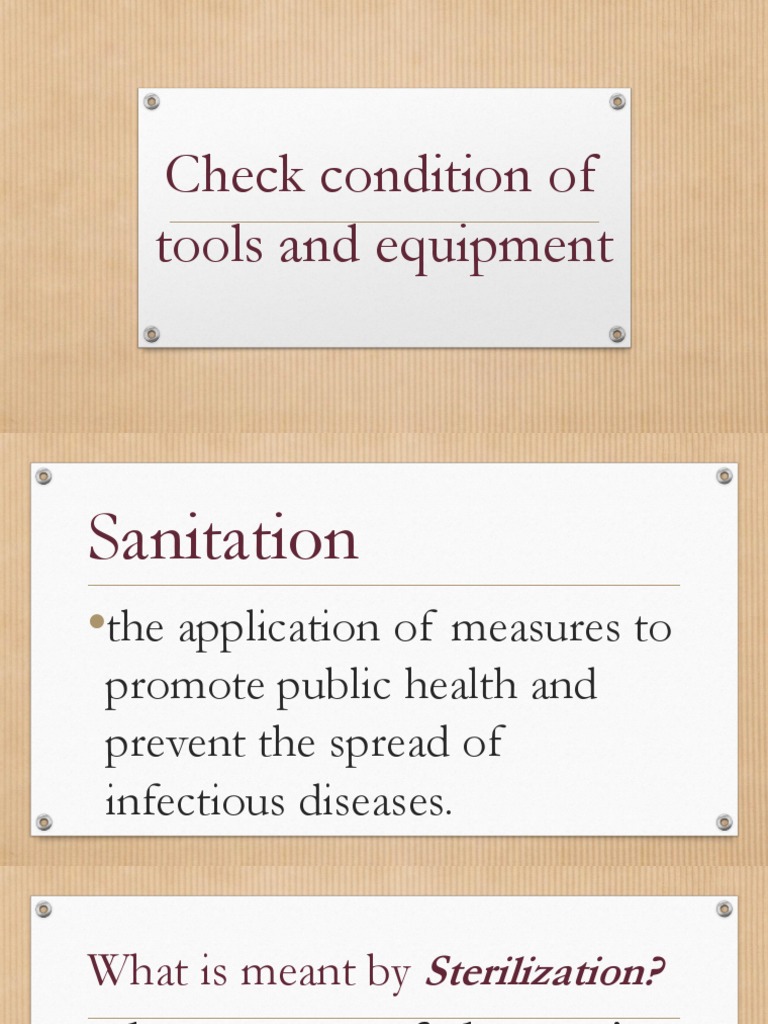 Proper Sanitation, Sterilization, and Disinfection Procedures for