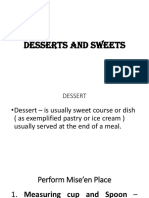 Classification of Desserts