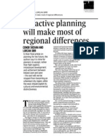 Regional planning to make most of differences 
