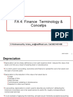 FA 4: Finance Terminology & Concetps