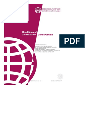 Resistente gæld Problemer FIDIC Construction - Red (2017) PDF | PDF | Copyright | Employment