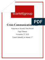 Crisis Communication Plan Final Revised