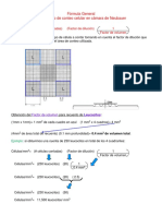 Formula para Calculo de Conteo Celular en Camara de Neubauer 2014 PDF