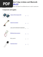 Home Automation Using Arduino and Bluetooth Control