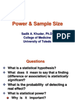 Power & Sample Size - Lecture17a