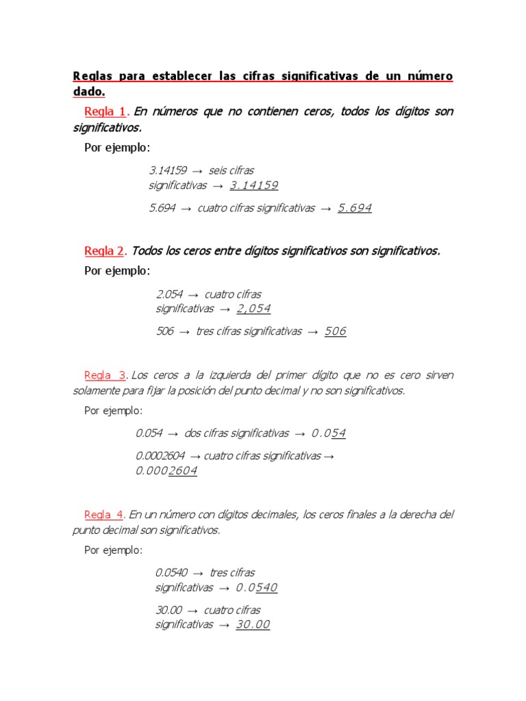 Muchos Ejercicios de Cifras Significativas PDF