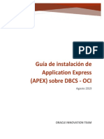 Instalación de APEX 19 sobre DBCS-OCI