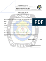 Surat Pernyataan Tidak Menjadi Pengurus Politik