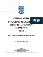 Kertas Kerja Program Galakan Membaca