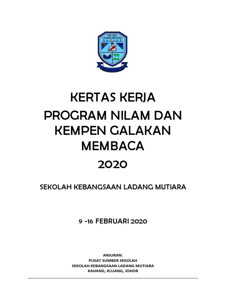Kertas Kerja Program Galakan Membaca | PDF