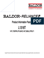 Baldor 1HP Motor Spec L1318T PDF