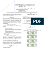 Análisis de Un Transformador Monofásico Eficiencia y Regulacion