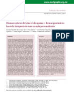 Biomarcadores Del Cáncer de Mama Vs Fi Rmas Genómicas Hacia La Busqueda de Una Terapia Personalizada