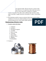 Electric Cable Manufacturing Process