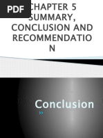 CHAPTER 5 SUMMARY, CONCLUSION AND RECOMMENDATION.pptx