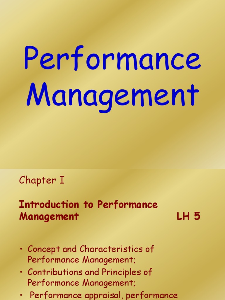 Overview of Performance Management System | PDF | Performance ...