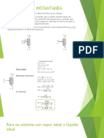 VAPORIZACIÓN INSTANTÁNEA CÁLCULOS