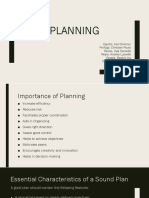 Importance of Planning