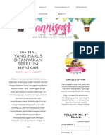 30+ Hal Yang Harus Ditanyakan Sebelum Menikah - Annisast - Com - Parenting Blogger Indonesia PDF