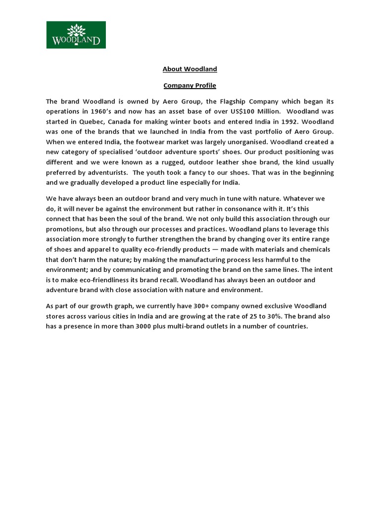 Woodland Company Profile PDF PDF