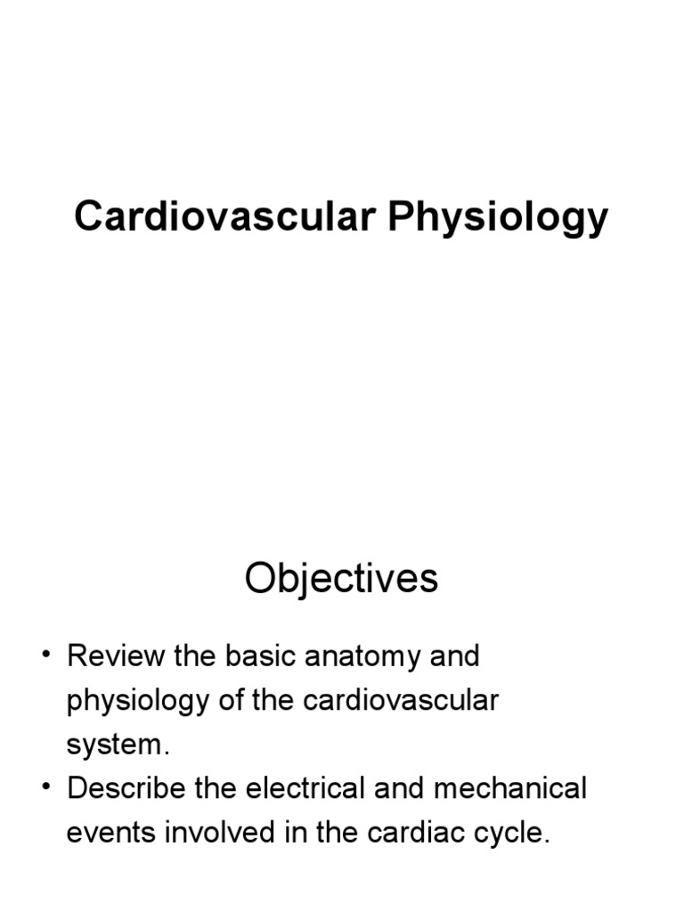 Overview of Cardiac Physiology | PDF | Coronary Circulation | Heart
