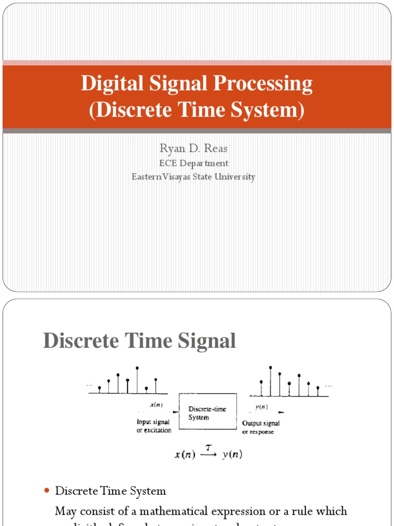 Discrete Time Signal Processing Overview | PDF | Digital Signal ...