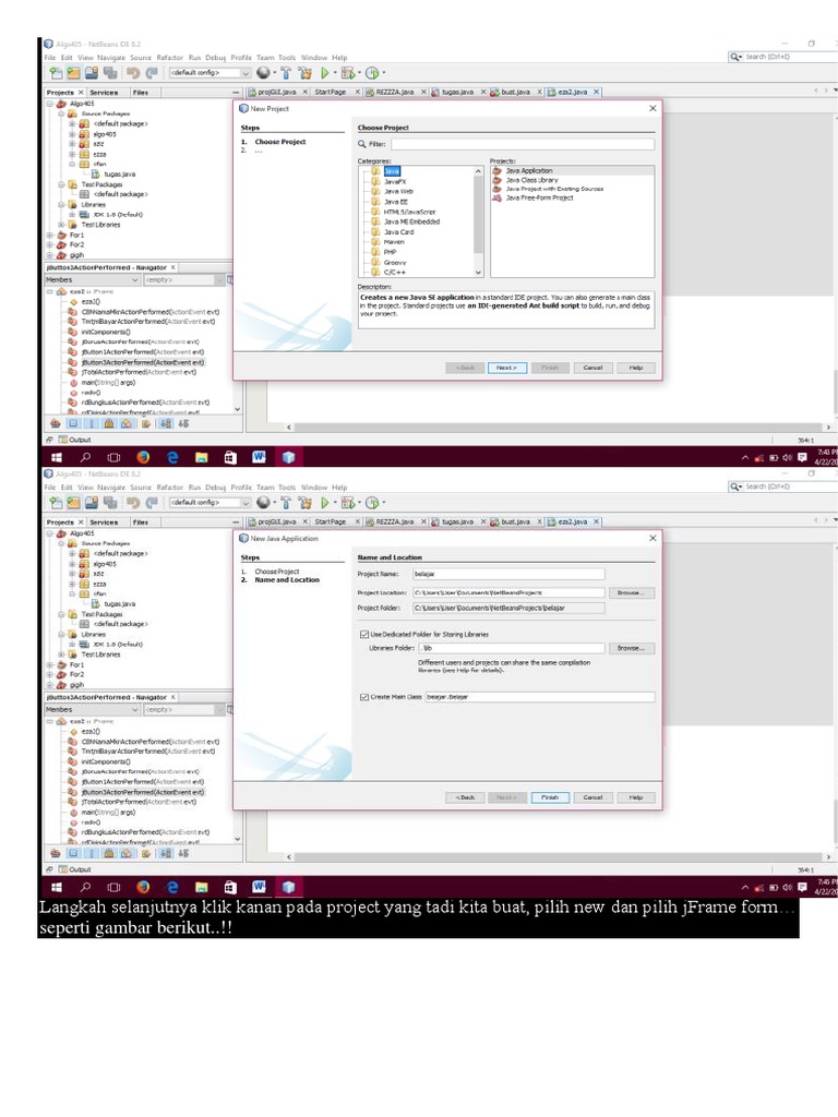 Aplikasi Kasir Dengan Netbeans | PDF | Metode & Bahan Ajar