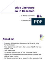 Khalid-Effective Literature Review in Research