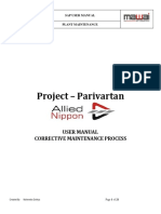 SAP User Manual for Corrective Maintenance Process